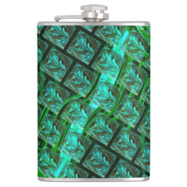 'グリッドの緑の目'、スクラッチとぼやけ フラスク