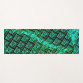 'グリッドの緑の目'、スクラッチとぼやけ ヨガマット (正面(横))