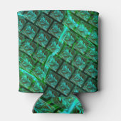 'グリッドの緑の目'、スクラッチとぼやけ 缶クーラー (裏面)