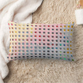 グリッドの色 ランバークッション (ブランケット)