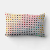 グリッドの色 ランバークッション (裏面)