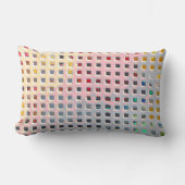 グリッドの色 ランバークッション (正面)