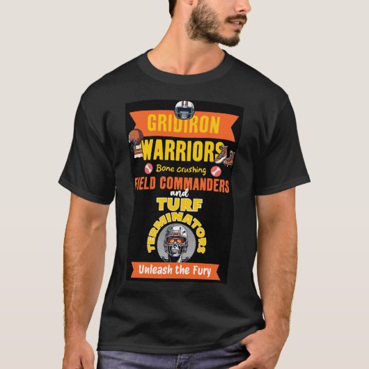グリッドアイアンの獣たちを解き放て: 裏面をカスタマイズ Tシャツ (正面)