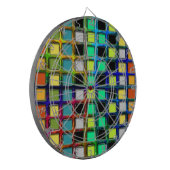 グリッドカラフルタイルのShirley Taylor ダーツボード (正面左)