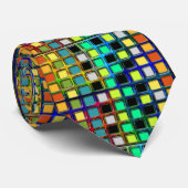 グリッドカラフルタイルのShirley Taylor ネクタイ (ロール)