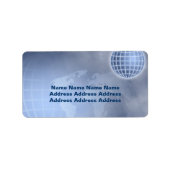 グリッドグローブ、 ラベル (正面)