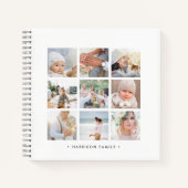 グリッドコラージュ写真 ノートブック (正面)