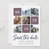 グリッドコラージュ |写真の日付の保存 セーブザデート (正面)