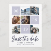 グリッドコラージュ |写真の日付の保存 案内ポストカード (正面)