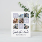 グリッドコラージュ |写真の日付の保存 案内ポストカード (スタンド正面)