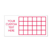 グリッドテーブル編集可能ボックスパーソナライズされたオフィス セルフインキングスタンプ (デザイン)