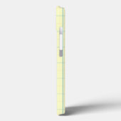 グリッドパターン青い線の赤いドット Case-Mate iPhoneケース (裏面 / 左)