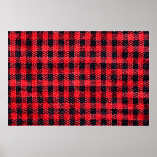 グリッドパターン、赤い正方形、および ポスター (正面)