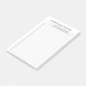 グリッドミニマリストDAILYタスクリスト個人用 ポストイット (アングル)