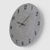 グリッドメタルパターン ラージ壁時計 (傾斜)