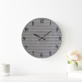 グリッドメタルパターン ラージ壁時計 (ホーム)