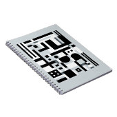 グリッドモダン抽象芸術ノートブック ノートブック (右側)