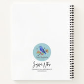 グリッドルールドスパイラルノートブック – Abby & Bailey Alpaca ノートブック (裏面)