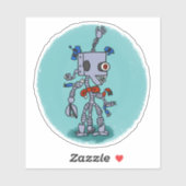 グリッドロボット漫画ブックスタイルシール シール (シート)