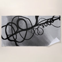 グリッド上：抽象芸術グレー、白黒