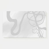 グリッド上：抽象芸術グレー、白黒 ポストイット (正面)