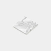 グリッド上：抽象芸術グレー、白黒 ポストイット (アングル)