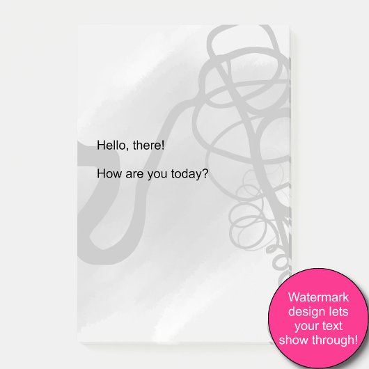 グリッド上：抽象芸術グレー、白黒 ポストイット