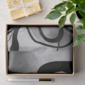 グリッド上：抽象芸術グレー、白黒 薄葉紙 (ギフト)