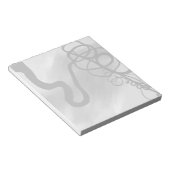 グリッド上：抽象芸術ブラックとグレー ノートパッド (アングル)