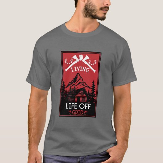 グリッド外の寿命 Tシャツ (正面)