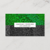 グリッド正方形パターン2トーン 名刺 (裏面)