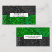 グリッド正方形パターン2トーン 名刺 (正面/裏面)