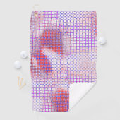 グリッド素朴な古代のデザインの下の霧雨のスポット ゴルフタオル (インサイチュ)