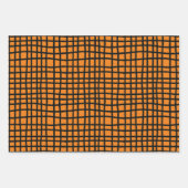 グリッド線の折り返し紙シート ラッピングペーパーシート (正面3)