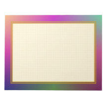グリッド線の紫色のメタリック大きなノートパッド