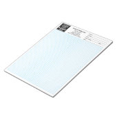 グリッド5平方インチ – グラフカルカパッドロゴ ノートパッド (アングル)