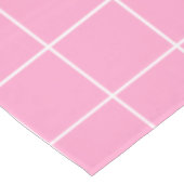 グリッド（ピンクと白） テーブルクロス (アングル)