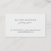 グリッド/写真 名刺 (裏面)