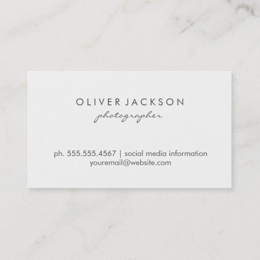 グリッド/写真 名刺 (裏面)