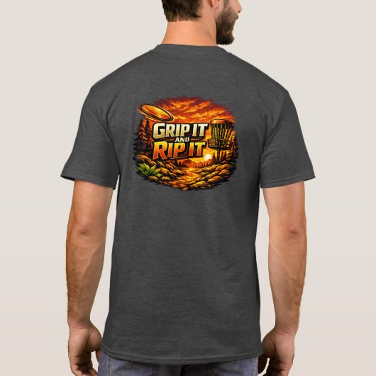 グリップして引き裂くTシャツ Tシャツ (裏面)