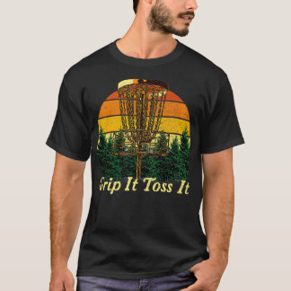 グリップそれをディスクのゴルフスポーツゴルファーのゲーム外に投げる Tシャツ