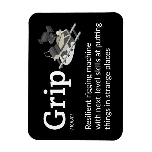 グリップ定義 – フィルムクルー3" x 4"フレックス マグネット (縦)