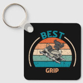 グリップ最高の-レトロスタイルキーチェーン キーホルダー (正面)