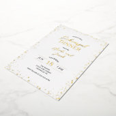 グリッモダンツリハーサルディナー 箔招待状 (回転した状態)