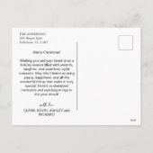 グリッモダンド写真メリークリスマス シーズンポストカード (裏面)