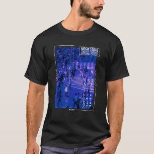 グリッ日本のチサイバーパンク東京ストリートウェアアステト Tシャツ