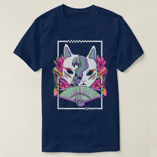 グリッ日本のチサムライ芸者面ゴシック(2) Tシャツ (デザイン正面)