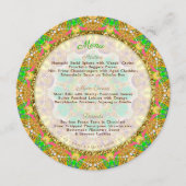 グリッ鮮やかチコアGlamディナープレートメニューテンプレート メニュー (正面)