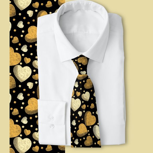グリティラブハート金ゴールド ネクタイ