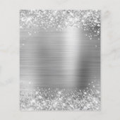 グリティリーシルバーグラム50誕生日招待状 チラシ (裏面)